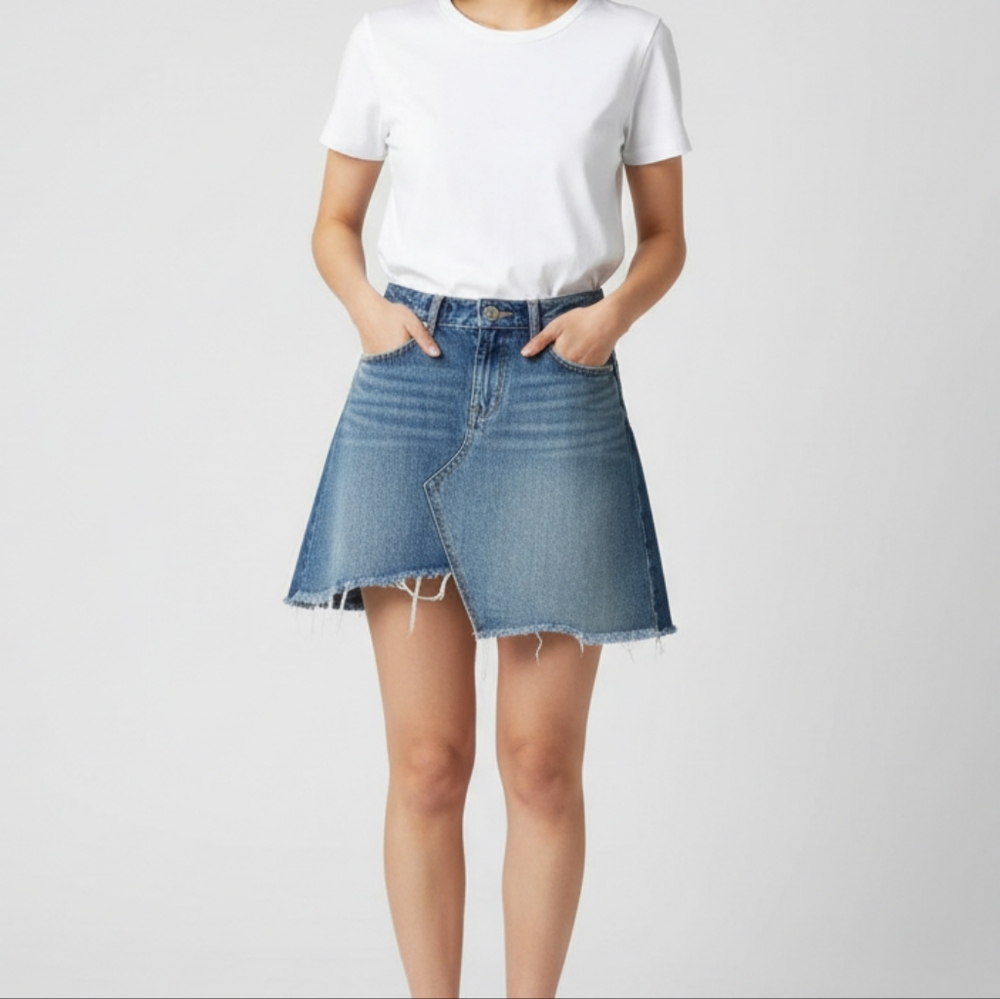 Chelsea and Violet Denim Mini Skirt